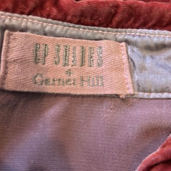CP Shades + Garnet Hill Romy Velvet Shirt size small - Picture 5 of 7